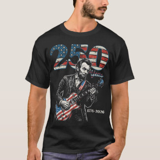 Lincoln Gitarr Usa 250 År 250-årsjubileum T Shirt