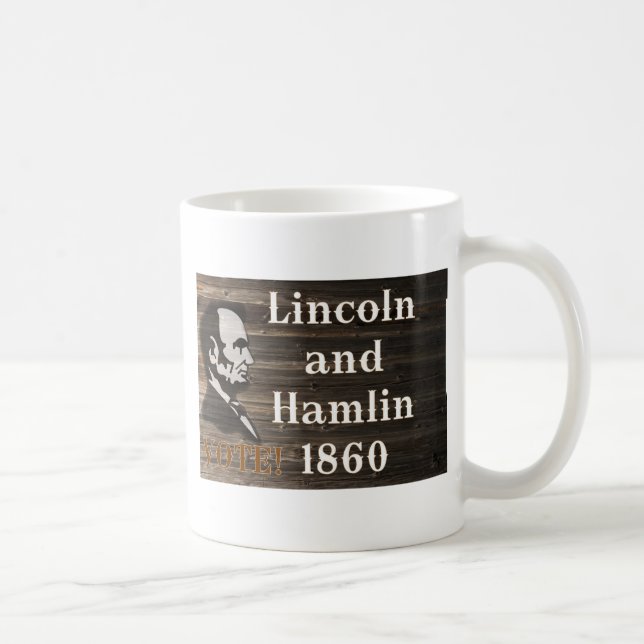 Lincoln-Hamlin 1860 Kaffemugg (Höger)