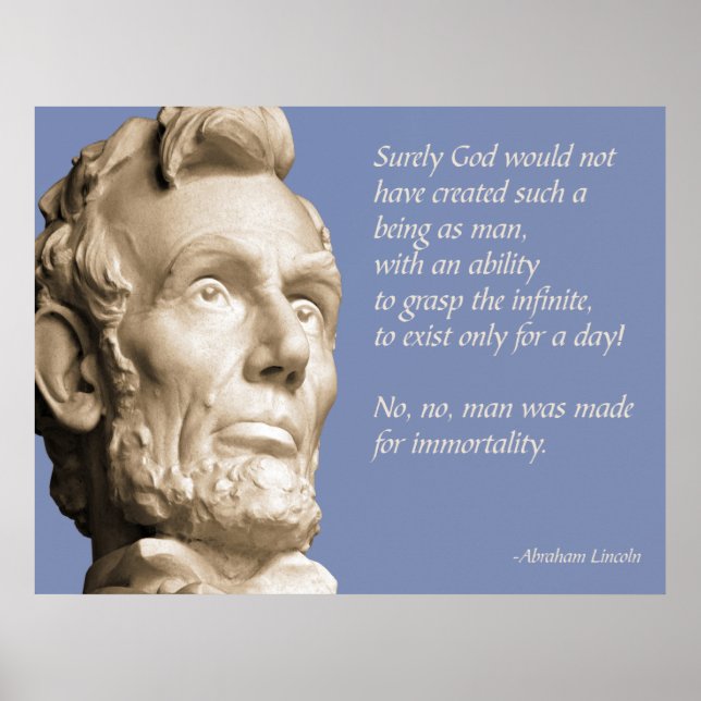 Lincoln Heaven Quote Poster (Framsidan)