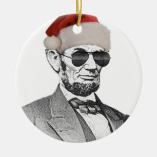 Lincoln hemlig Santa julgranprydnad Julgransprydnad Keramik