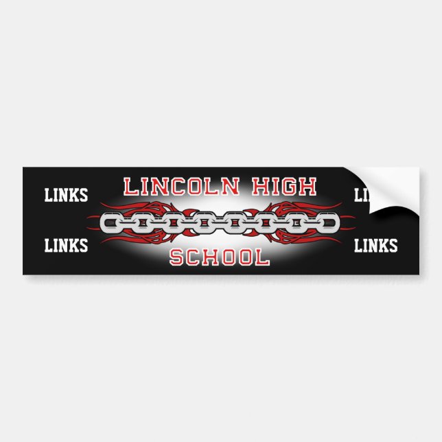 Lincoln High School Links Bumper-dekal Bildekal (Framsidan)