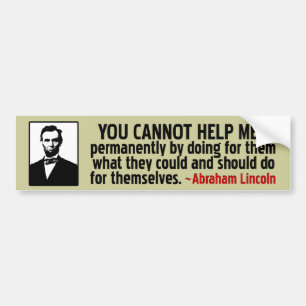 Lincoln: Hjälp dig Bildekal