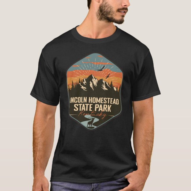 Lincoln Homestead State Park Kentucky KY Retro Sou T Shirt (Framsida)