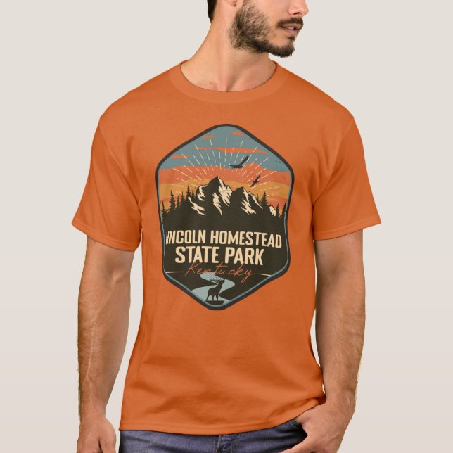 Lincoln Homestead State Park Kentucky KY Retro Sou T Shirt (Framsida)
