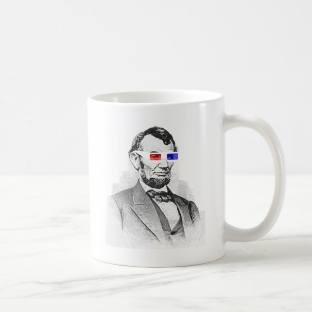 Lincoln i kaffe koppar 3D (Höger)