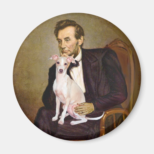 Lincoln - Italiensk Mops 5 Magnet (Framsidan)