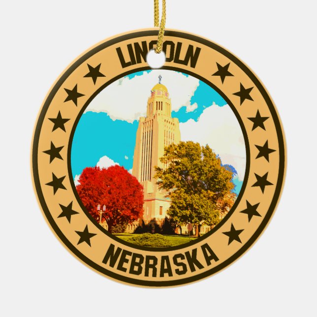 Lincoln Julgransprydnad Keramik (Framsidan)