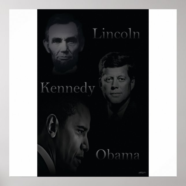 Lincoln, Kennedy, Obama Poster (Framsidan)
