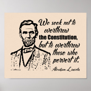 Lincoln-konstitutionen citat poster