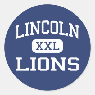 Lincoln - lejon - kick - Lincoln Rhode - ö Runt Klistermärke