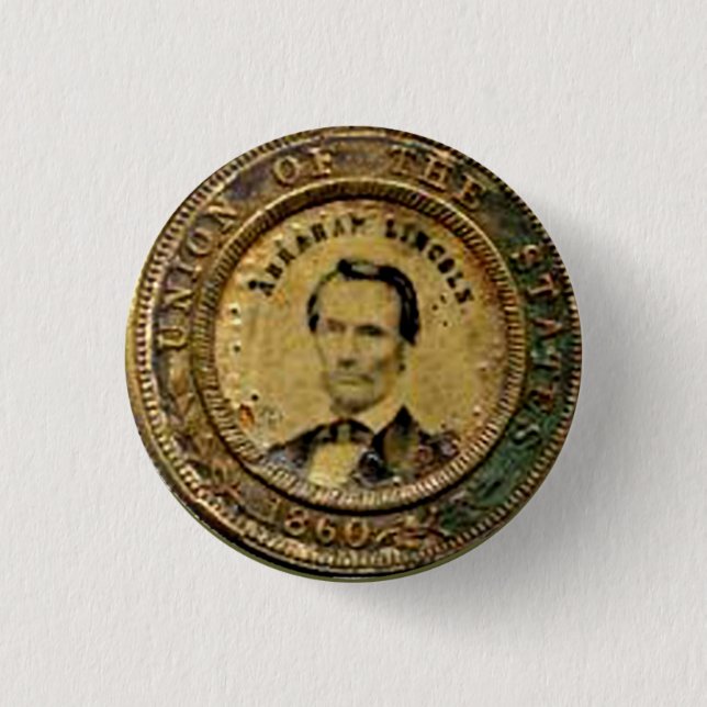 Lincoln Medal - Button Knapp (Framsida)