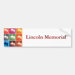 Lincoln Memorial Abstrakt Bildekal