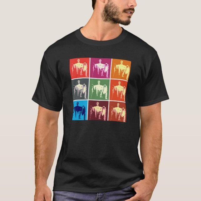 Lincoln Memorial Abstrakt T-shirt (Framsida)