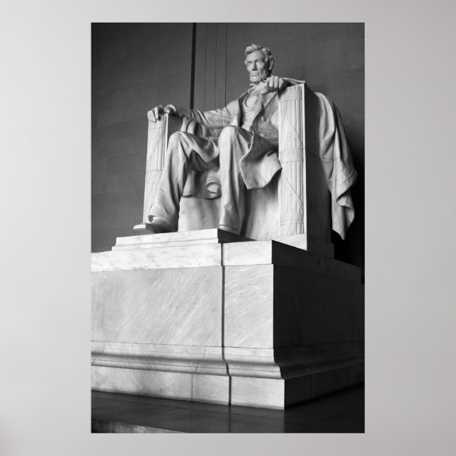 Lincoln Memorial B&W Poster (Framsidan)