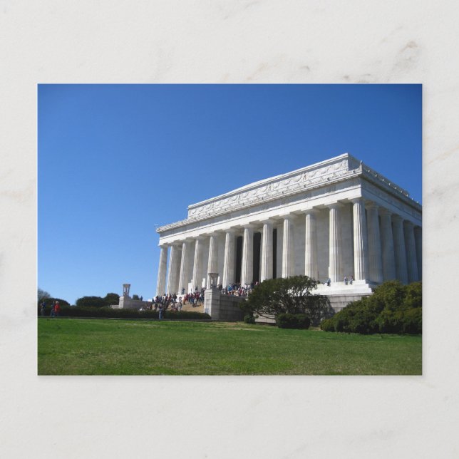 Lincoln Memorial i Springtime Vykort (Framsida)