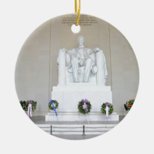 Lincoln Memorial. Julgransprydnad Keramik