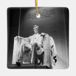Lincoln Memorial Julgransprydnad Keramik