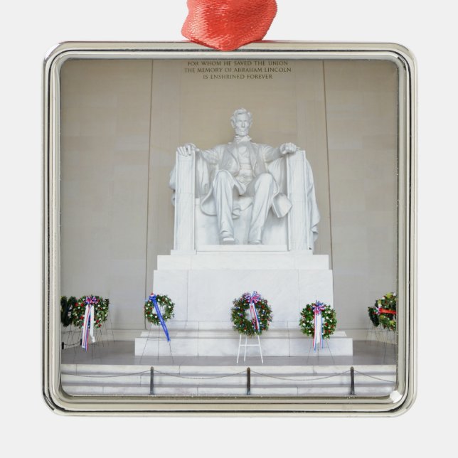 Lincoln Memorial. Julgransprydnad Metall (Framsidan)