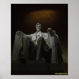 Lincoln Memorial på natten Poster