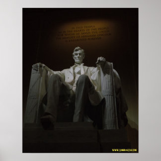 Lincoln Memorial på natten Poster