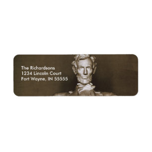 Lincoln Memorial Personlig Adressetiketter Returadress Etikett