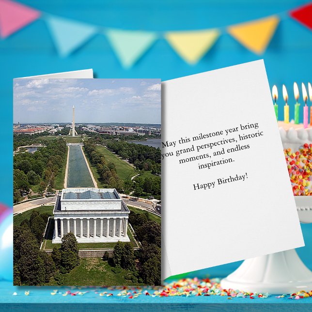 Lincoln Memorial Reflecting Pool Födelsedag Hälsningskort (Lincoln Memorial Reflecting Pool Birthday Cards)
