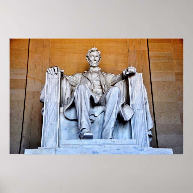 Lincoln Memorial Statue, Washington D.C. Poster (Framsidan)