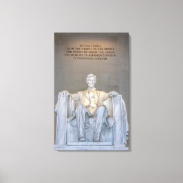 Lincoln Memorial-status med offertregistrering kan Canvastryck