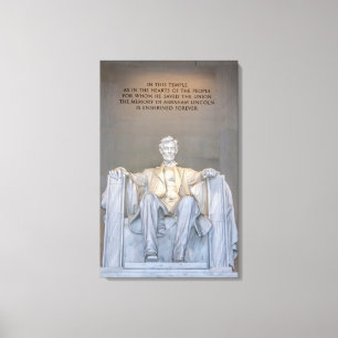 Lincoln Memorial-status med offertregistrering kan Canvastryck