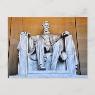 Lincoln Memorial-statyn, Washington D.C. Vykort