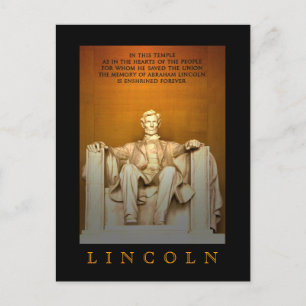 Lincoln Memorial Vykort