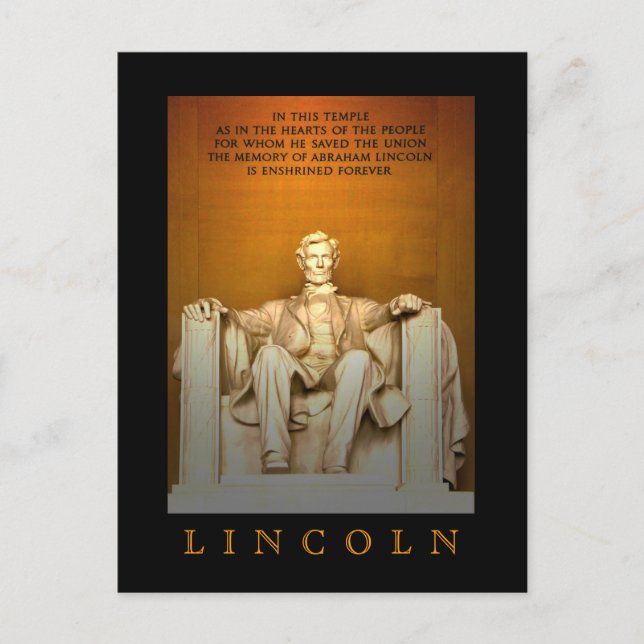 Lincoln Memorial Vykort (Framsida)