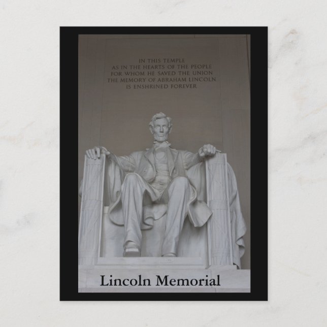 Lincoln Memorial Vykort (Framsida)