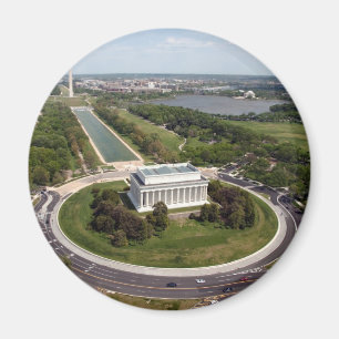 Lincoln minnesmärke magnet