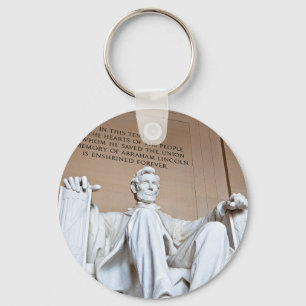 Lincoln minnesmärke nyckelring