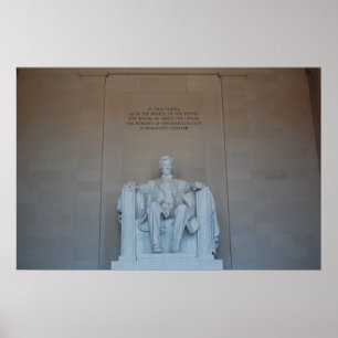 Lincoln minnesmärke poster