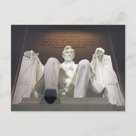 Lincoln minnesmärke vykort