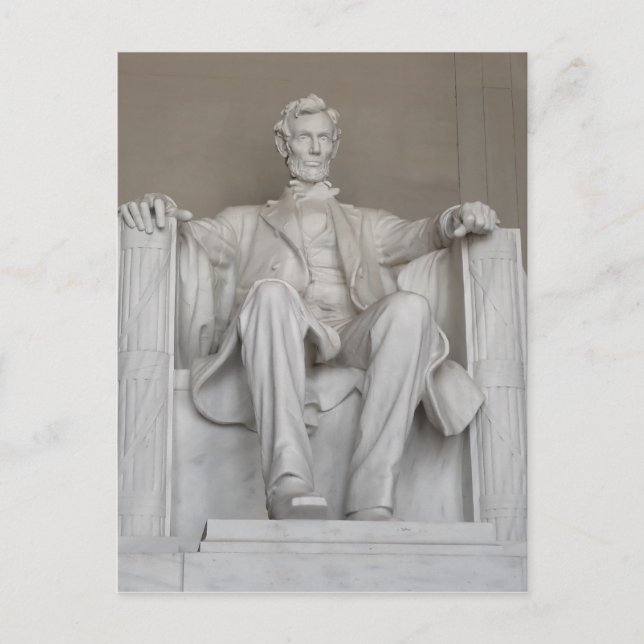 Lincoln minnesmärkevykort vykort (Framsida)