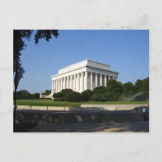 Lincoln minnesmärkevykort vykort