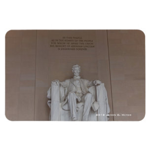 Lincoln monument magnet