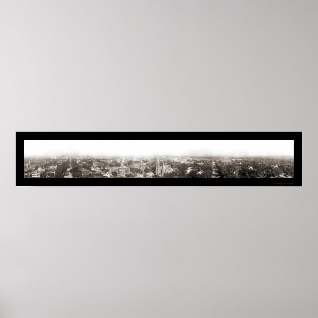 Lincoln NE Streets Photo 1908 Poster (Framsidan)