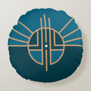 Lincoln (Nebraska) City flagga Rund Kudde