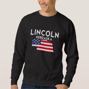 Lincoln Nebraska Förenta staterna State America Tr Lång Ärmad Tröja