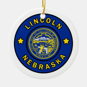 Lincoln Nebraska Julgransprydnad Keramik