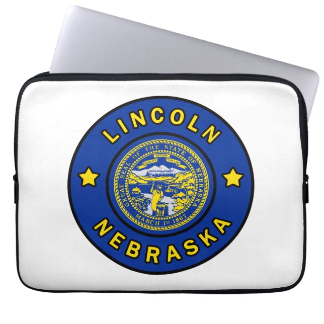 Lincoln Nebraska Laptop Fodral (Framsidan)
