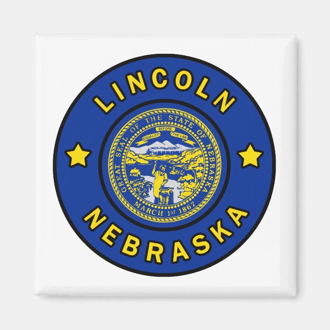 Lincoln Nebraska Magnet (Framsidan)