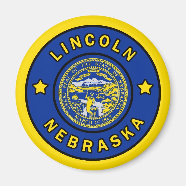 Lincoln Nebraska Magnet (Framsidan)
