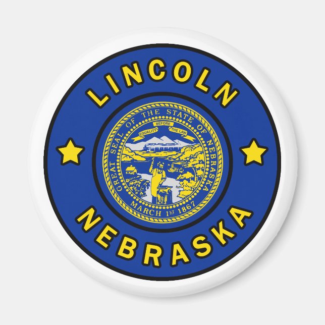Lincoln Nebraska Magnet (Framsidan)