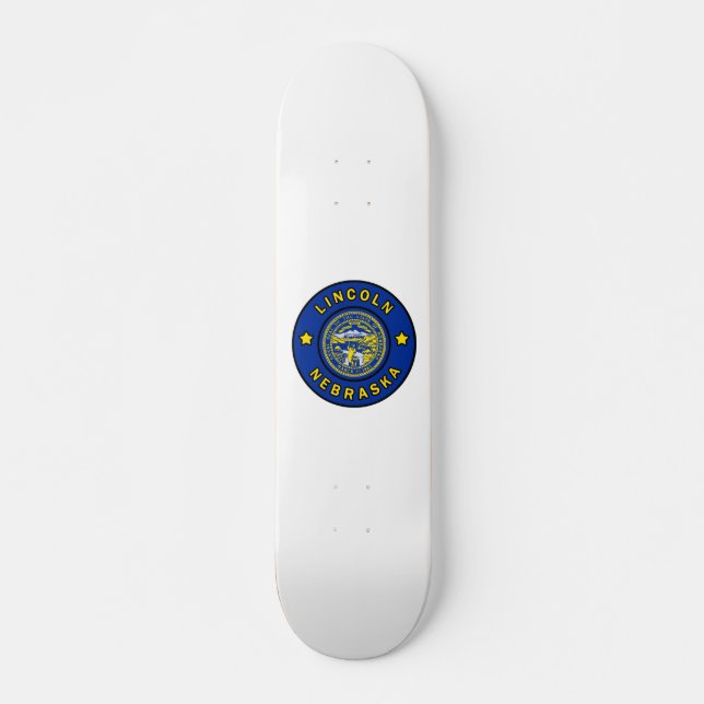 Lincoln Nebraska Mini Skateboard Bräda 18,5 Cm (Framsida)
