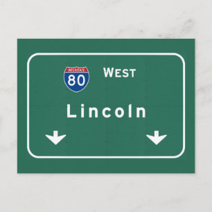 Lincoln Nebraska ne Interstate Highway Freeway : Vykort